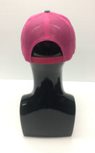 Load image into Gallery viewer, PACIFIC HEADWEAR: 3D PUFF LETTERING LADIES TRUCKER SNAPBACK GRAPHITE/PINK