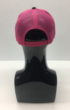 Load image into Gallery viewer, PACIFIC HEADWEAR: 3D PUFF LETTERING LADIES TRUCKER SNAPBACK BLACK/PINK