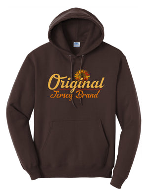 Super Soft Fleece Pullover Hooded Sweatshirt (DARK BROWN)