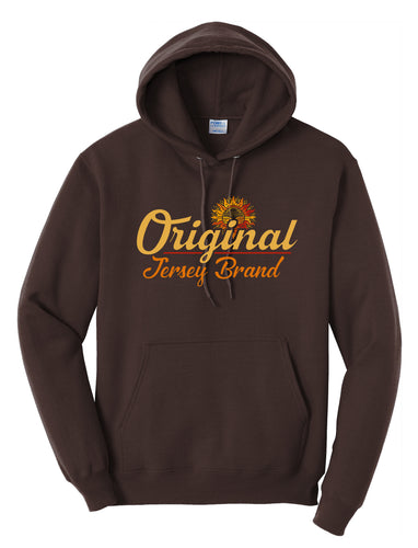 Super Soft Fleece Pullover Hooded Sweatshirt (DARK BROWN)