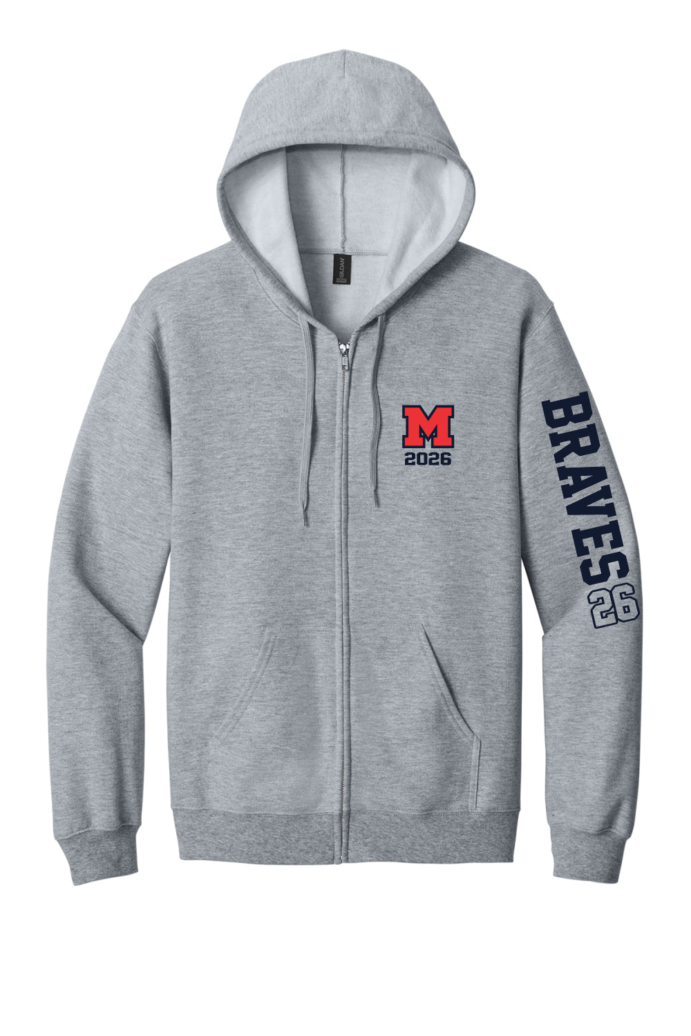 SOFTSTYLE FULL-ZIP SWEATSHIRT (SPORT GREY)