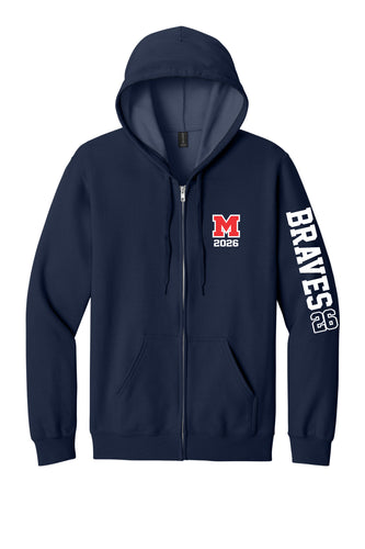 SOFTSTYLE FULL-ZIP SWEATSHIRT (NAVY)