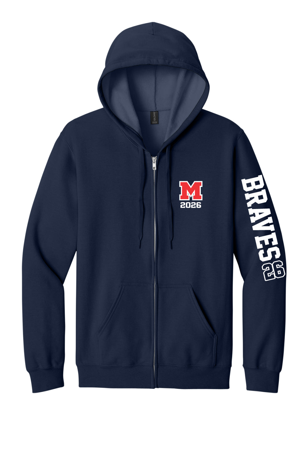 SOFTSTYLE FULL-ZIP SWEATSHIRT (NAVY)