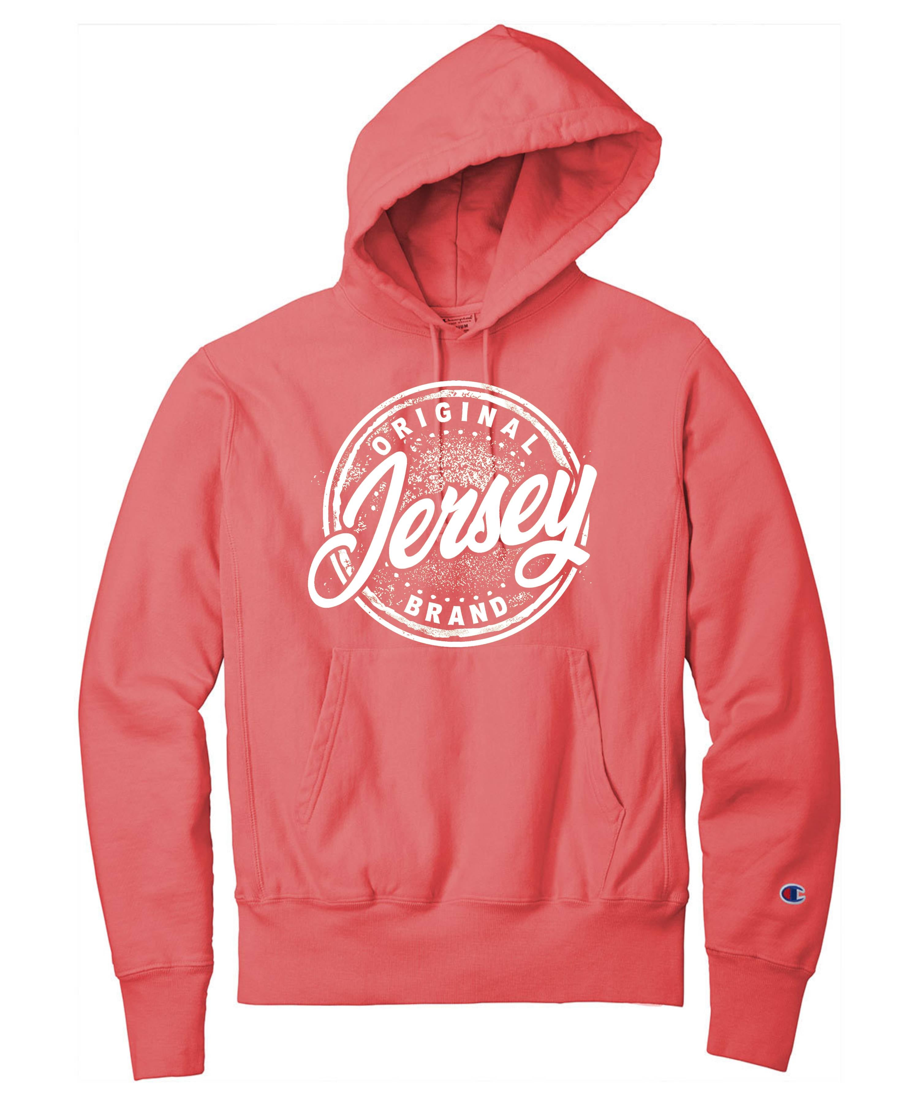 NEW Champion 12 oz. Reverse Weave Hoodie Coral NJSpiritWear LLC