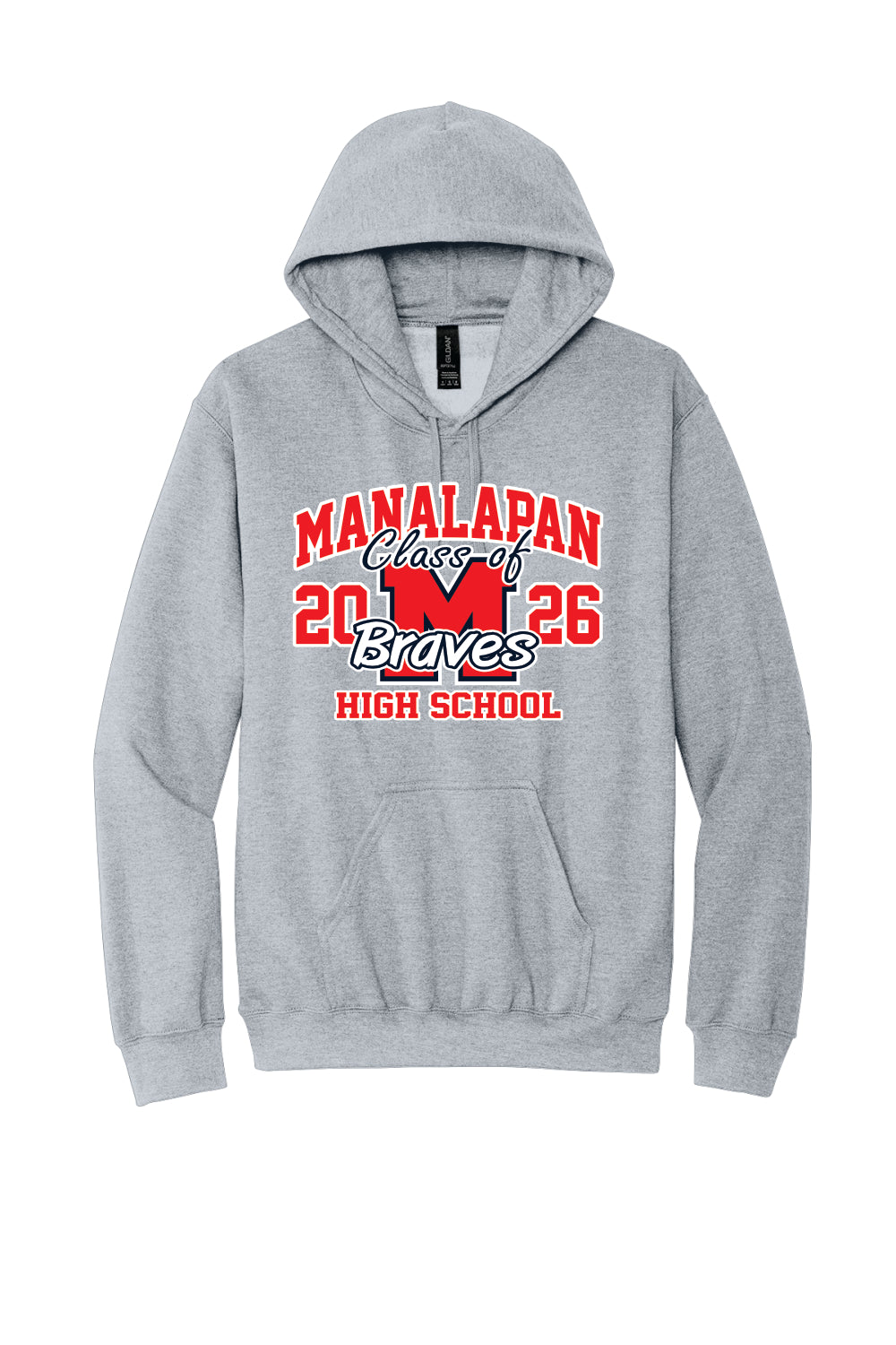 SOFTSTYLE HOODED SWEATSHIRT (SPORT GREY)