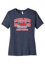 Load image into Gallery viewer, LADIES SHORT SLEEVE TEE (NAVY HEATHER)