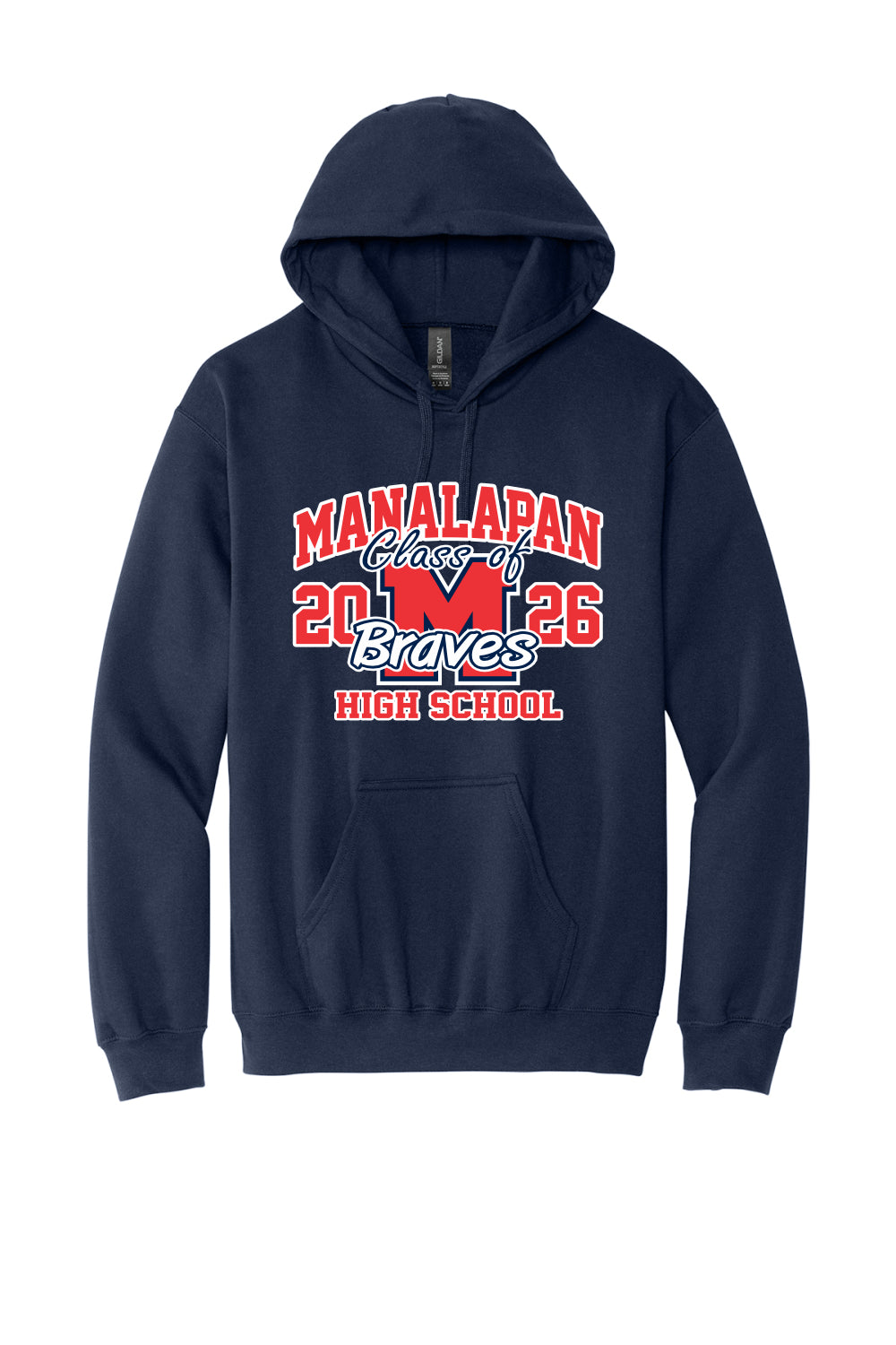 SOFTSTYLE HOODED SWEATSHIRT (NAVY)