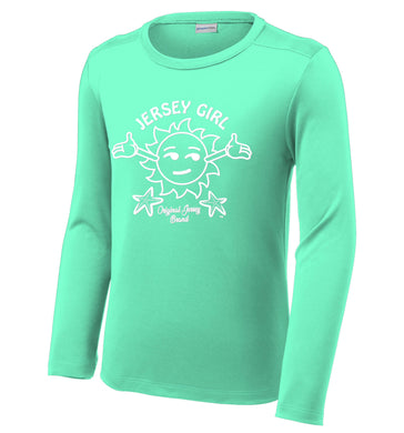 *YOUTH* Long Sleeve Sun Shirt JERSEY GIRL (SEAFOAM)