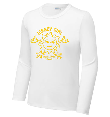 *YOUTH* Long Sleeve Sun Shirt JERSEY GIRL (WHITE)