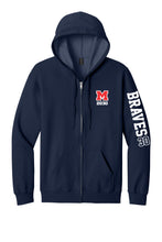 Load image into Gallery viewer, SOFTSTYLE FULL-ZIP SWEATSHIRT (NAVY)