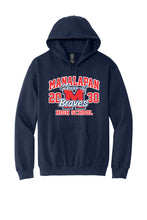 Load image into Gallery viewer, SOFTSTYLE HOODED SWEATSHIRT (NAVY)