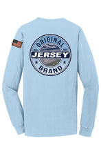 Load image into Gallery viewer, Super Soft Beach Wash™ Garment-Dyed Long Sleeve Tee (Glacier) w/ Full Decal Back