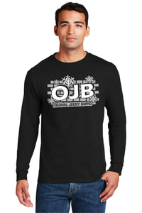 *SALE* Hanes Beefy 6.1-oz. Long Sleeve Holiday T-Shirt (Black)