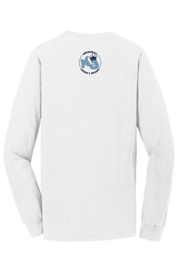 Super Soft Beach Wash™ Garment-Dyed Long Sleeve Tee (White)