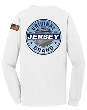 Load image into Gallery viewer, Super Soft Beach Wash™ Garment-Dyed Long Sleeve Tee (White) w/ Full Decal Back