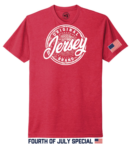 Super Soft Cotton/Poly Blend T-Shirt  (USA RED)