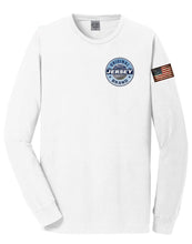 Load image into Gallery viewer, Super Soft Beach Wash™ Garment-Dyed Long Sleeve Tee (White) w/ Full Decal Back